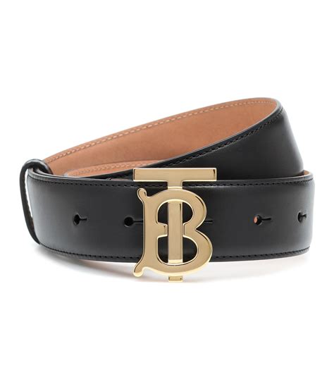 burberry leather belt|Leather TB Belt in Black .